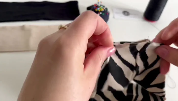 Cut off excess thread and sew the remaining opening closed using an invisible stitch.