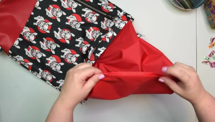 Close lining opening: Clip lining edges together, sew close to edge.