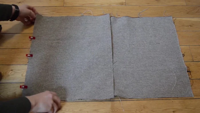 Sew base pieces: Pin and sew the remaining sides of the base pieces together using a 5/8-inch seam allowance. Press seams open.