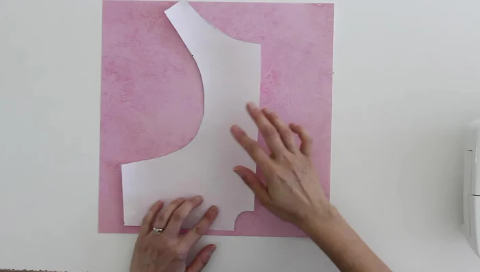 Cut out the front and back pieces from power mesh, outer fabric, and lining fabric.