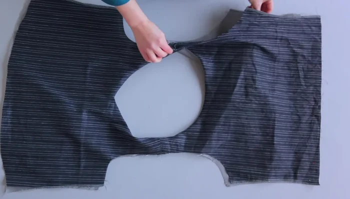 Turn the bodice right side out and press.