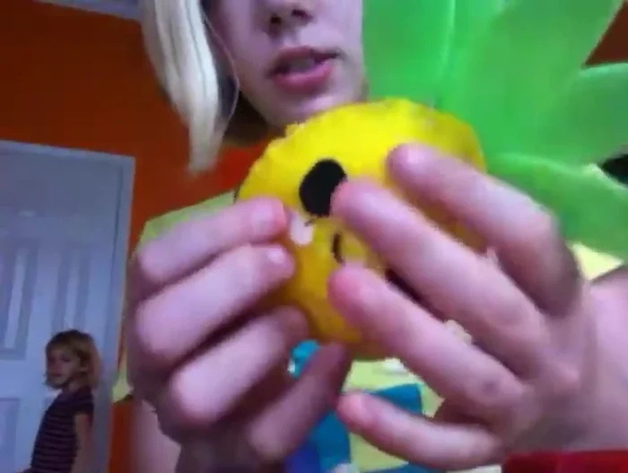 Sew up the gap using a blanket stitch and tie a knot to secure it.