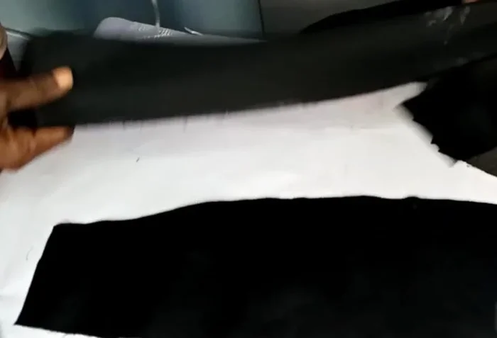 Repeat for the plain fabric piece.