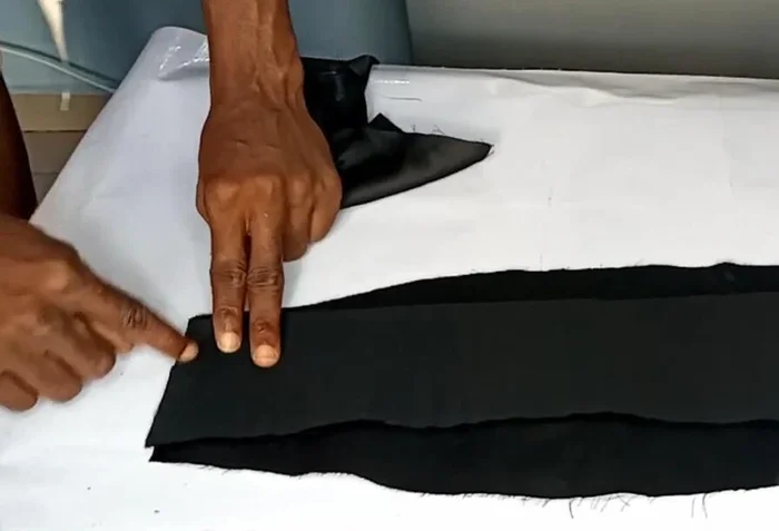 Repeat for the plain fabric piece.