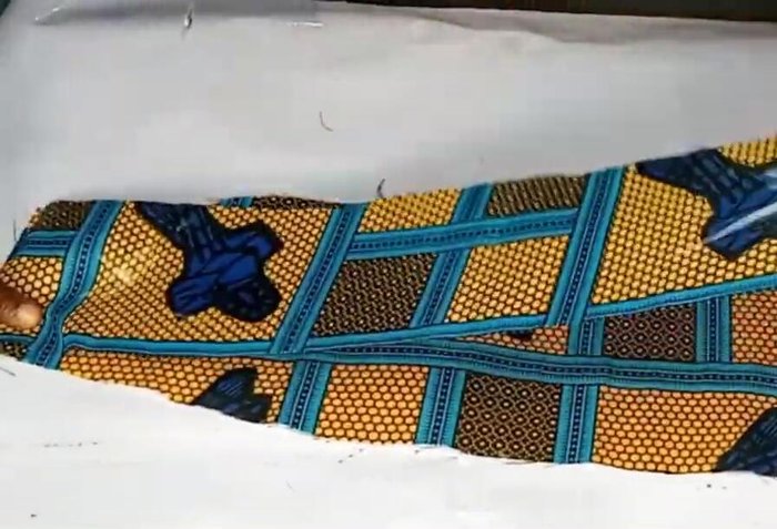 Repeat for the plain fabric piece.