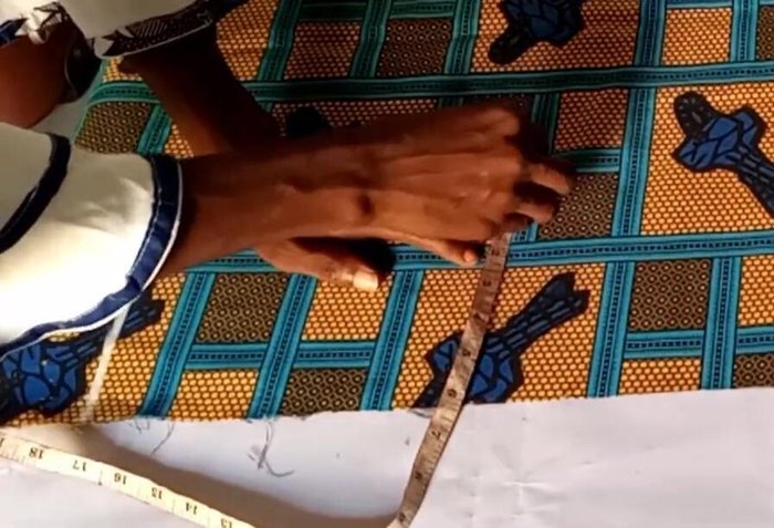 Cut out the rectangle.