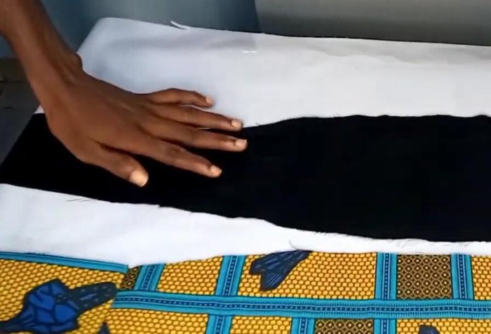 Turn the belt right side out through the opening.