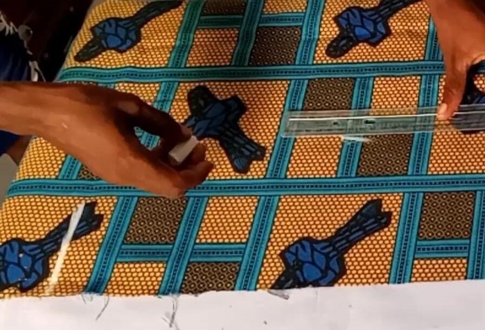 Cut out the rectangle.