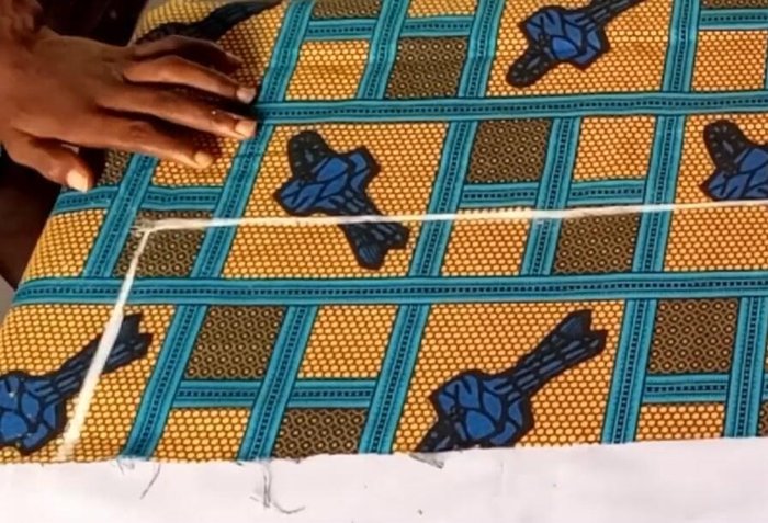 Cut out the rectangle.