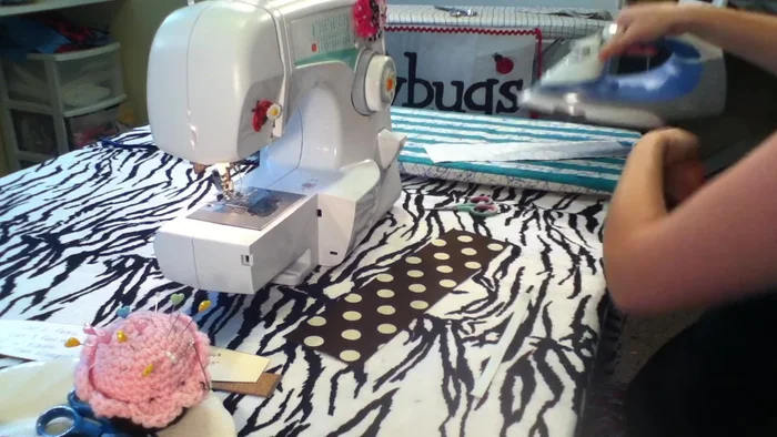 Trace your pattern onto the fabric with the fusible web.