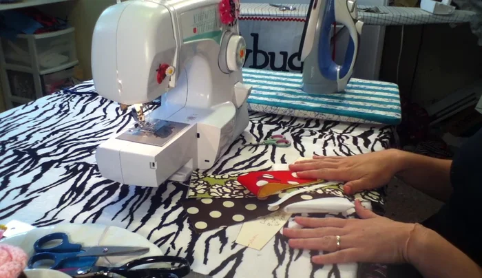 Cut two pieces from your main fabric, one from fusible web.