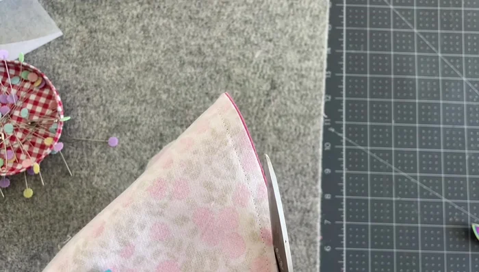 Trim and turn: Trim the seam allowance, clip curves, and turn the owl right side out.