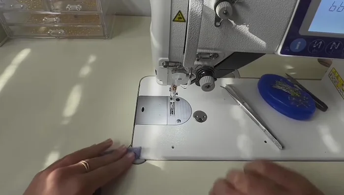 Turn the glove inside out.