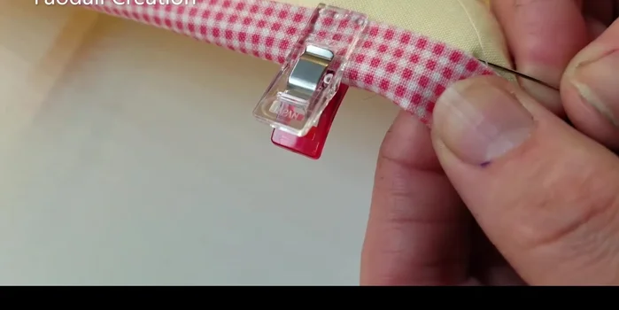 Continue moving your Wonder Clips and repeating the stitch around the quilt.