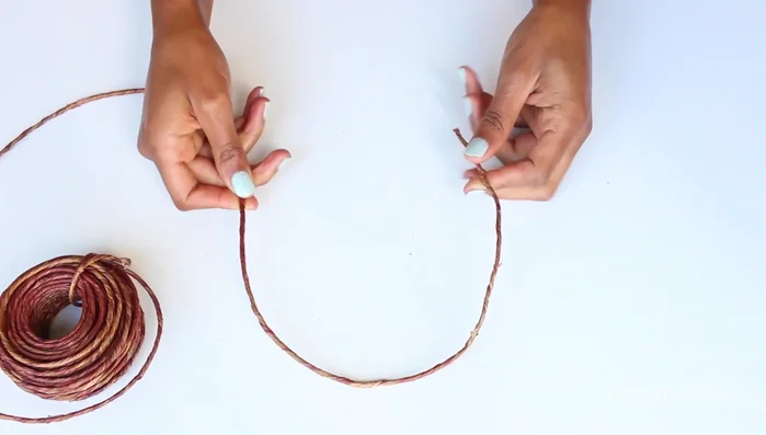 Secure the headband with ribbon and hot glue.