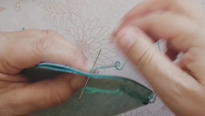 Reinforce the corners by stitching two times around.