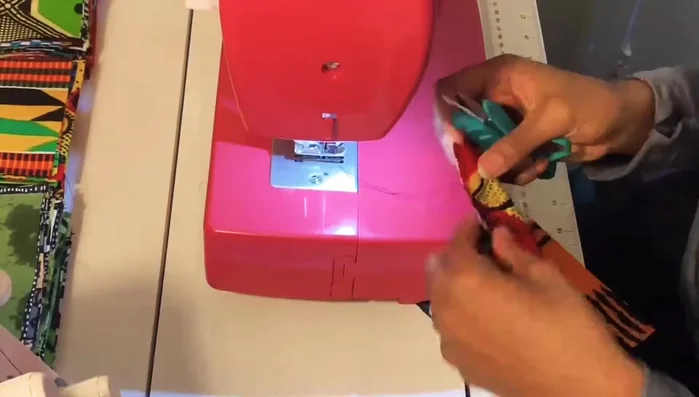 Iron seams toward the first square of each row.