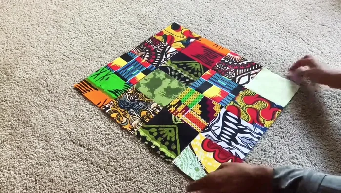 Sew the rows together (1/4 inch seam allowance).