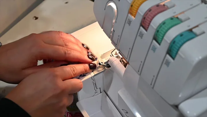 Finish raw edges of bodice shoulder seams: Press seam allowances open and stitch each separately for a cleaner finish. Alternatively, stitch seam allowances closed and press.