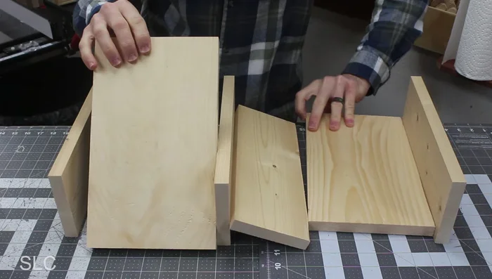 Trim the top boards to 7 inches wide.