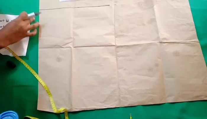 Connect the flared hemline to the waistline.