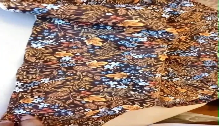 Check for length/short adjustments and cut tiny slits (1/4 inch) in the corners.