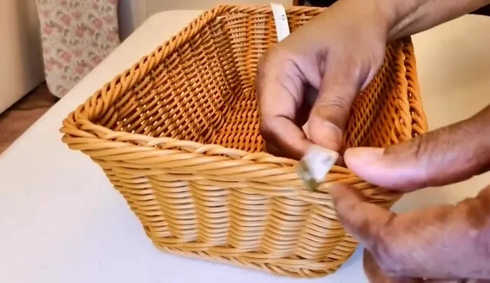 Cut both fabrics to match basket dimensions.