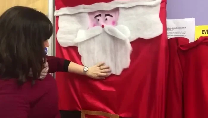 If you want your letters to be visible through the door, cut out a slot for a mailbox.