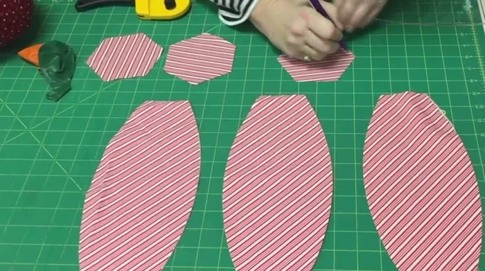 Mark seam lines: Use the holes on the templates to mark where the seams will meet on the hexagon pieces. Only mark every other one to save time.