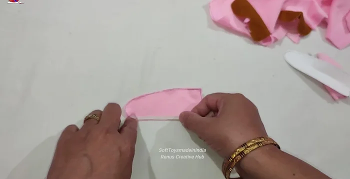 Stuff the toy with fiberfill.