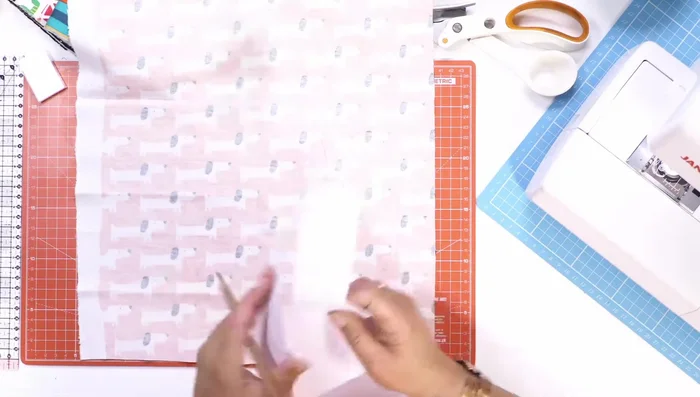 Cut out the fabric: Cut out two identical shapes along the pencil lines.