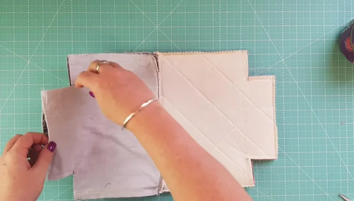 Box the corners: Align seams, pin or clip, and stitch across.