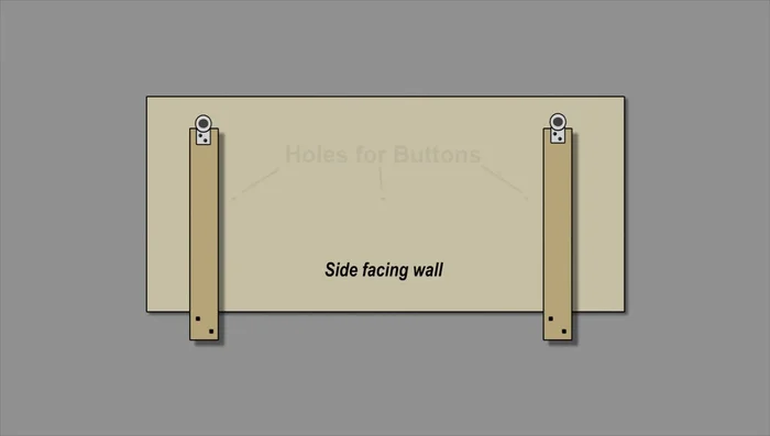 Secure the twine on the back side of the board with staples.