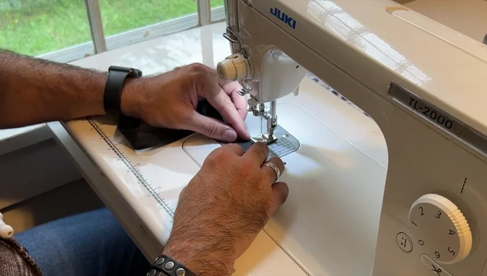 Finish: Top stitch the hat band to the inside of the hat. Trim threads, press and shape the hat.