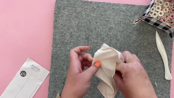 Turn the fabric right side out using a point turner if necessary. Press the seams to make them crisp and flat. Fold under and press the 2-inch opening and top stitch this to close the gap.