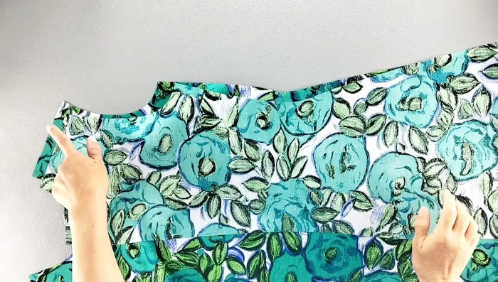 Finish the raw edges of the seams (using a serger or other preferred method).