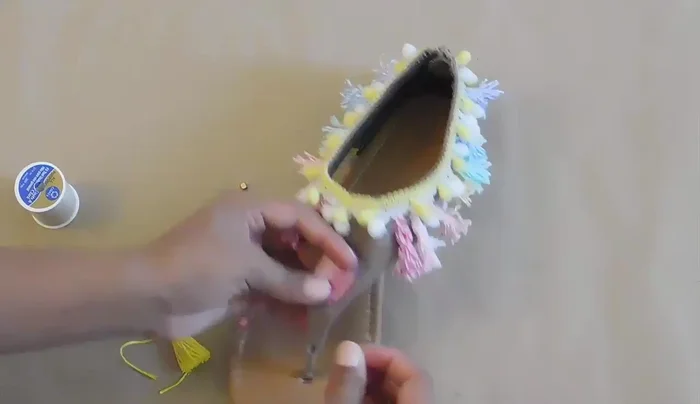 Sew on heavier embellishments for extra security.