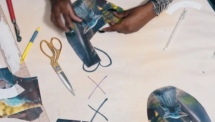 Sew and glue the upper parts of the boot together, then glue on the front pieces.