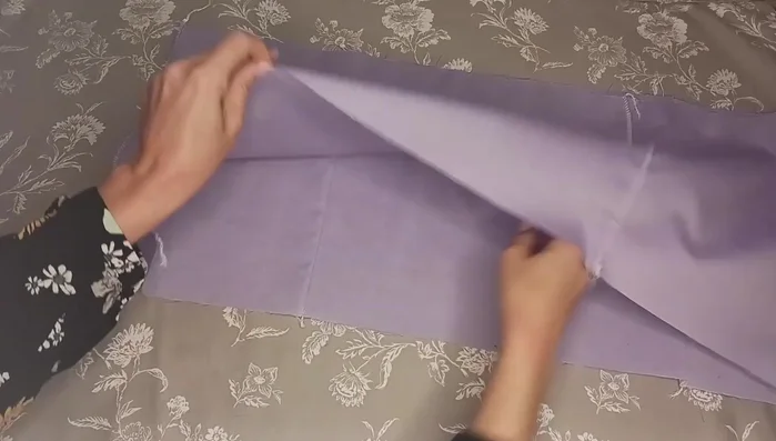 Gather the top of the strip and pin it to the bodice, matching notches. Sew, working in sections for even gathers.