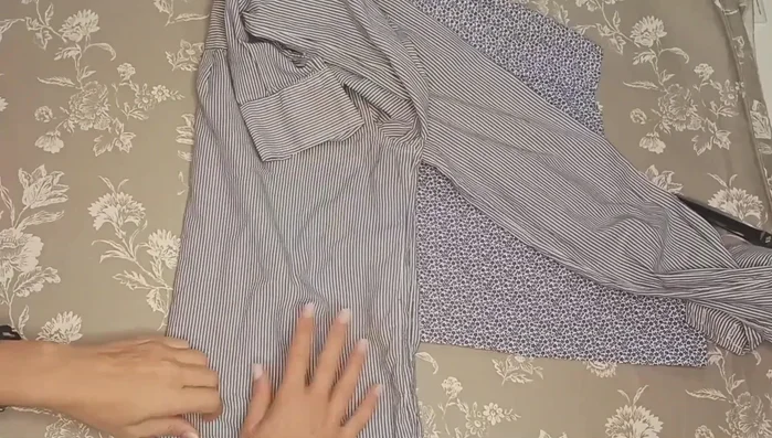 Pin and sew the side seams of the bodice.