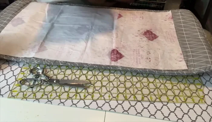 Interface the lining fabric.