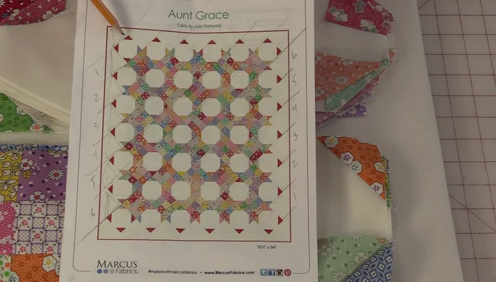 Assemble quilt rows.