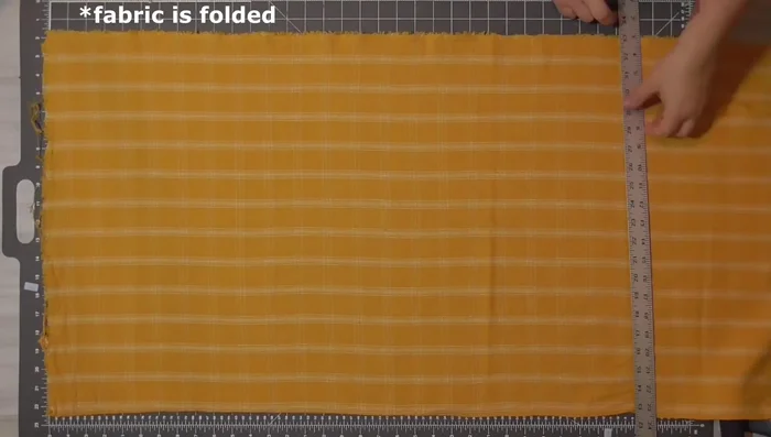 Cut ruffle pieces (4 inches wide, length of fabric).