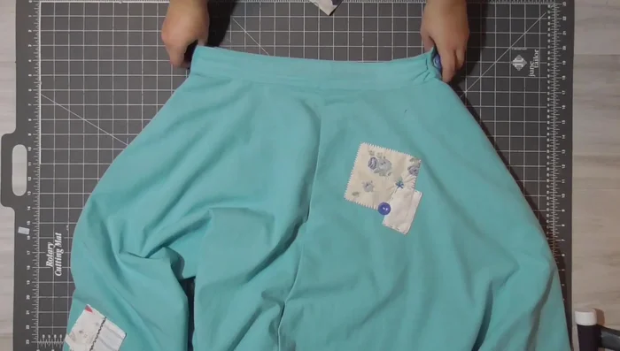 Cut ruffle pieces (4 inches wide, length of fabric).