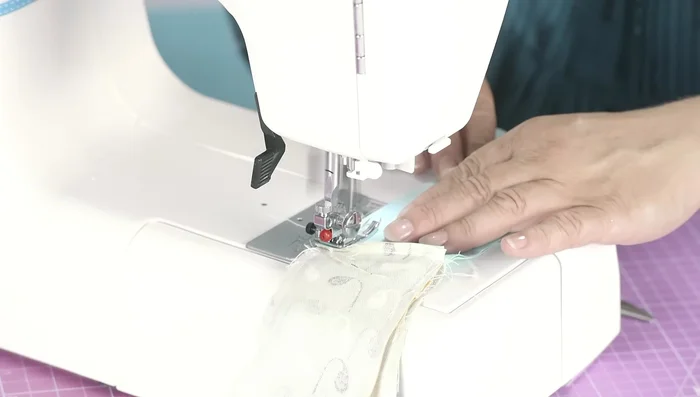 Close the gap using a needle and thread.