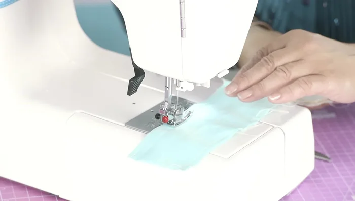 Close the gap using a needle and thread.