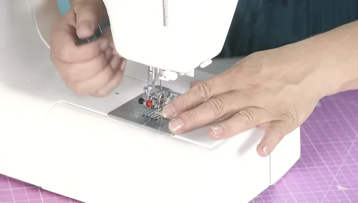 Flatten the strip, ensuring the seam is centered, and top stitch both sides for neatness.