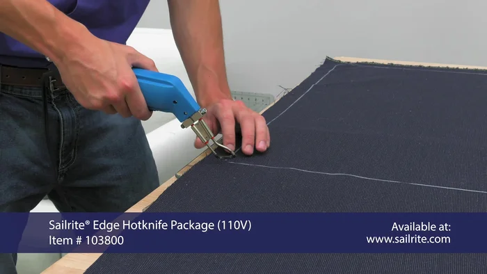 Create a second panel, ensuring the fabric grain matches the first panel.