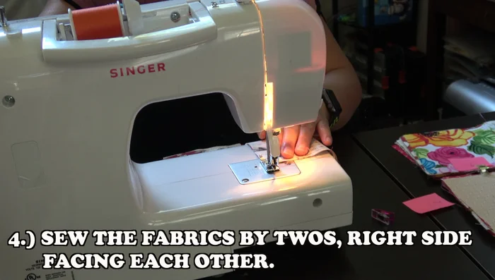 Connect the pairs to make rows. Continue until you have the desired number of rows (in this case, three rows). Connect rows at the back, either by opening the seam or folding and ironing. Iron rows in opposite directions for a flat result.