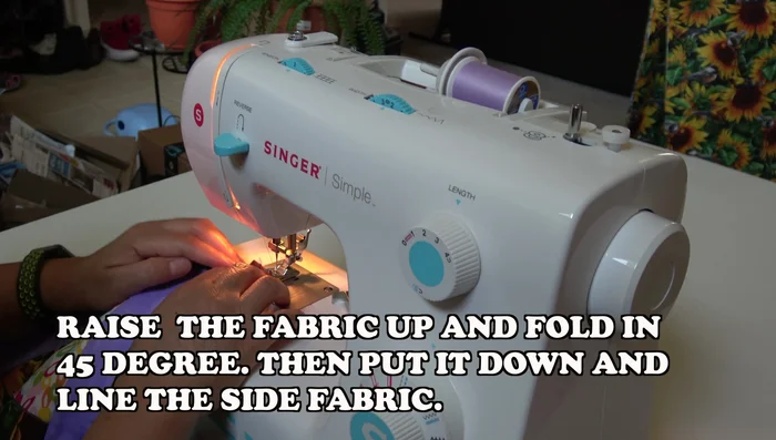 Connect binding ends. Cut ends at least ½ inch. Meet right sides together, pin, and sew. Press seam open, turn, and sew close to the edge.